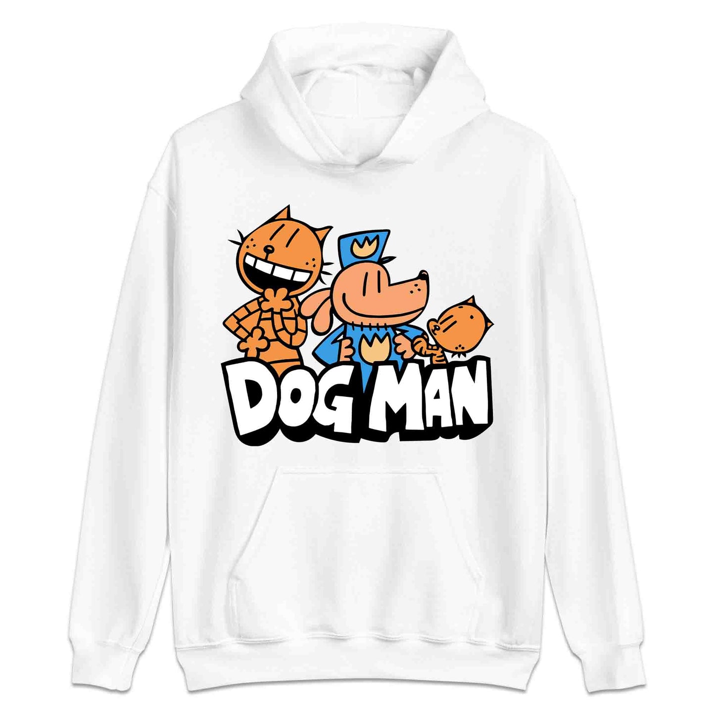 Dog Man & Friends T-Shirt | Funny Cop Dog World Book Day Jumper | Comic Story Book Hoodie | PRODUCT CODE: DMGUJQWEOP