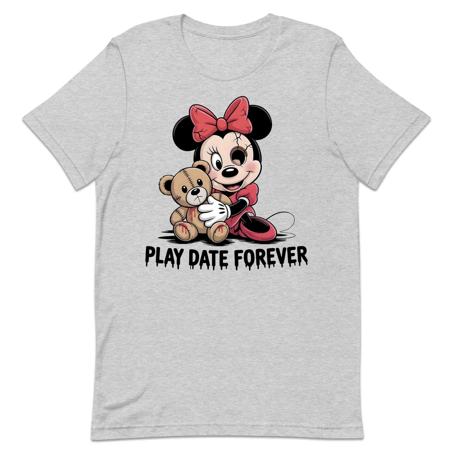 Disney Minnie Mouse Play Date Forever T-Shirt, Horror Cartoon Sweatshirt, Halloween Hoodie | PRODUCT CODE: DMNEWRIPL