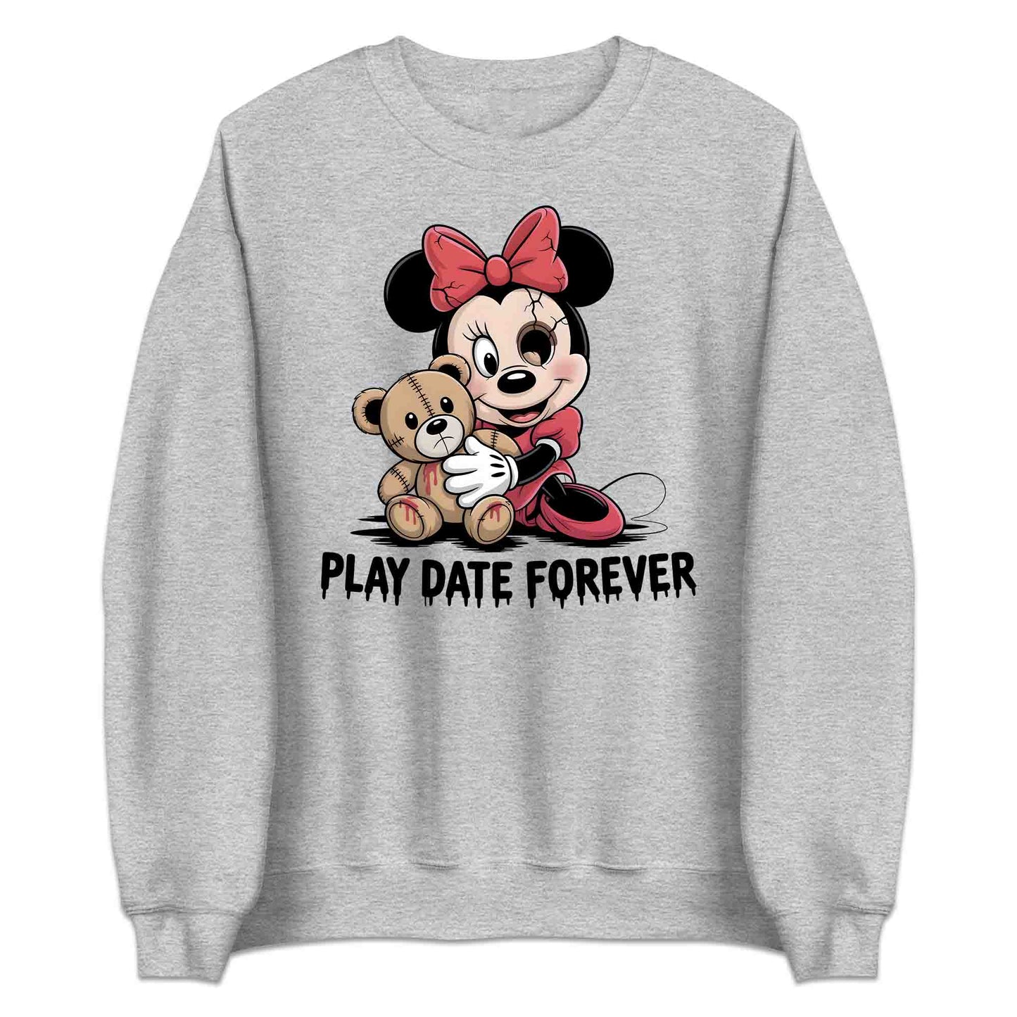 Disney Minnie Mouse Play Date Forever T-Shirt, Horror Cartoon Sweatshirt, Halloween Hoodie | PRODUCT CODE: DMNEWRIPL