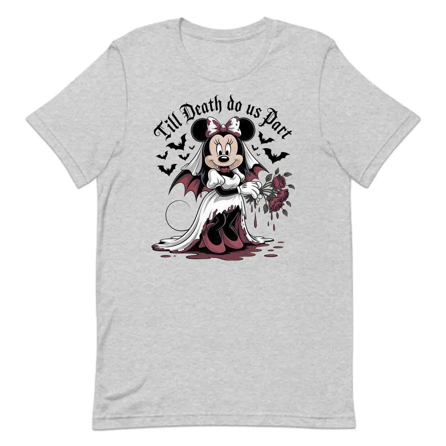 Minnie Mouse Vampire Bride T-Shirt, Gothic Wedding Sweatshirt, Haunted Mansion Hoodie | PRODUCT CODE: DMNWEIUAS
