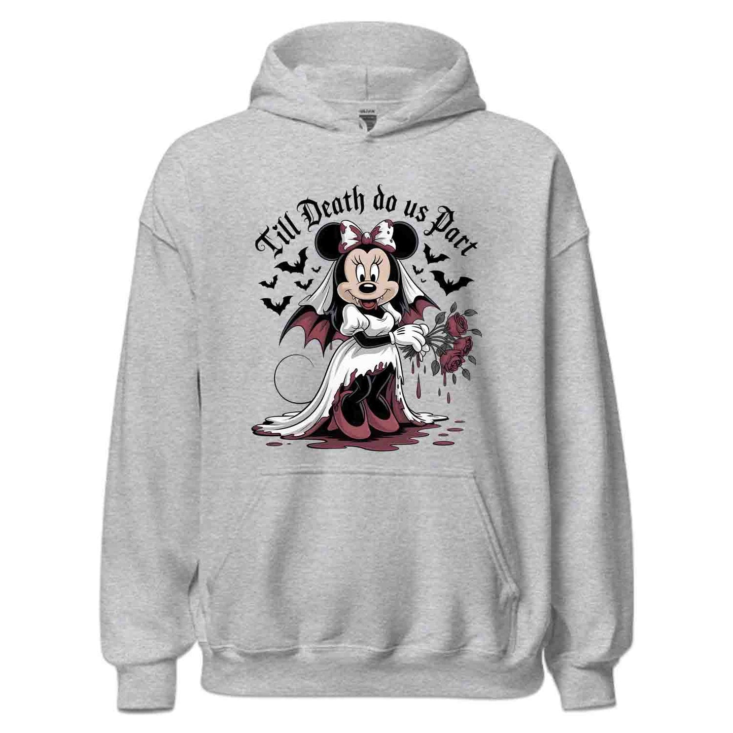 Minnie Mouse Vampire Bride T-Shirt, Gothic Wedding Sweatshirt, Haunted Mansion Hoodie | PRODUCT CODE: DMNWEIUAS