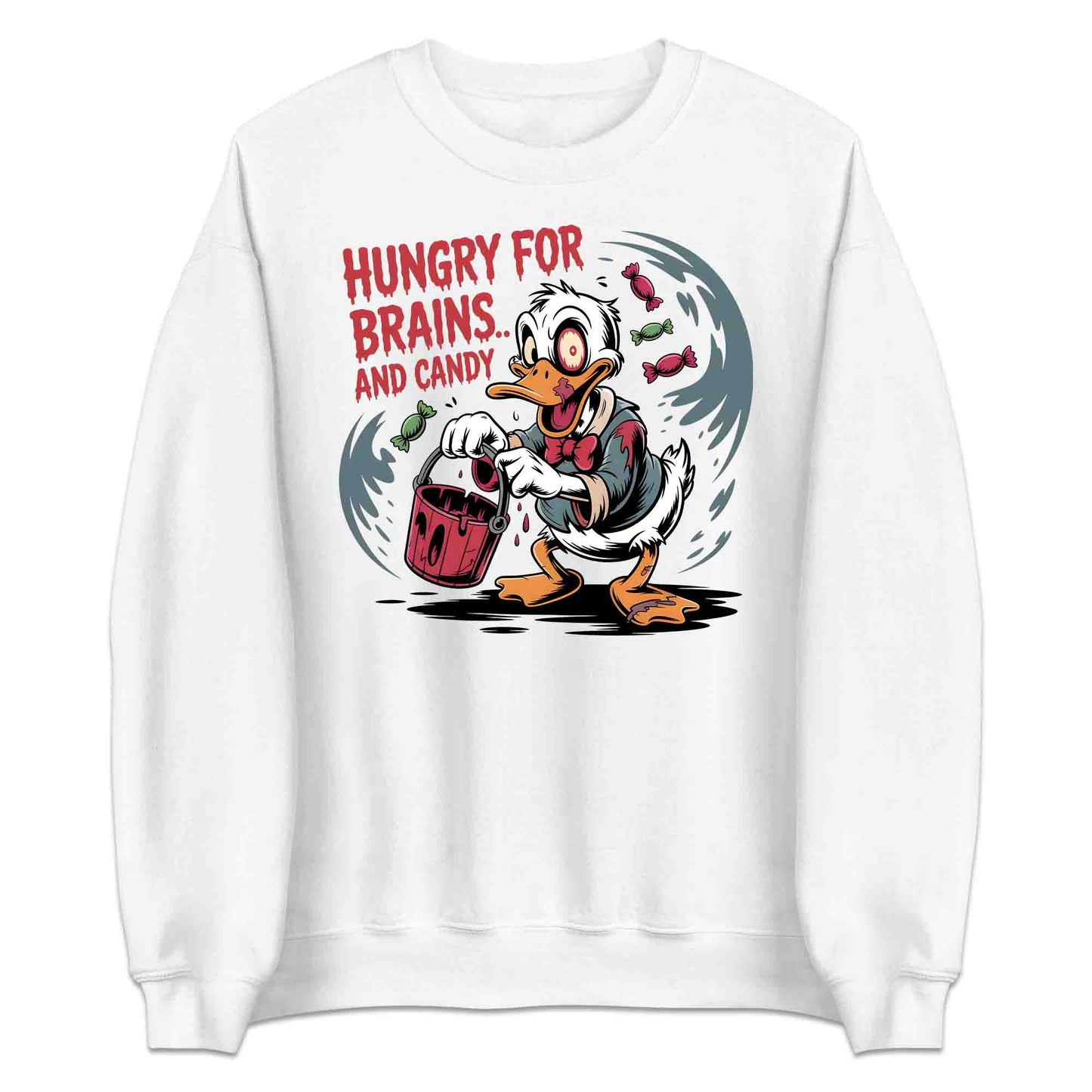 Disney Donald Duck Zombie T-Shirt, Spooky Halloween Sweatshirt, Horror Cartoon Hoodie | PRODUCT CODE: DNBRWZHF