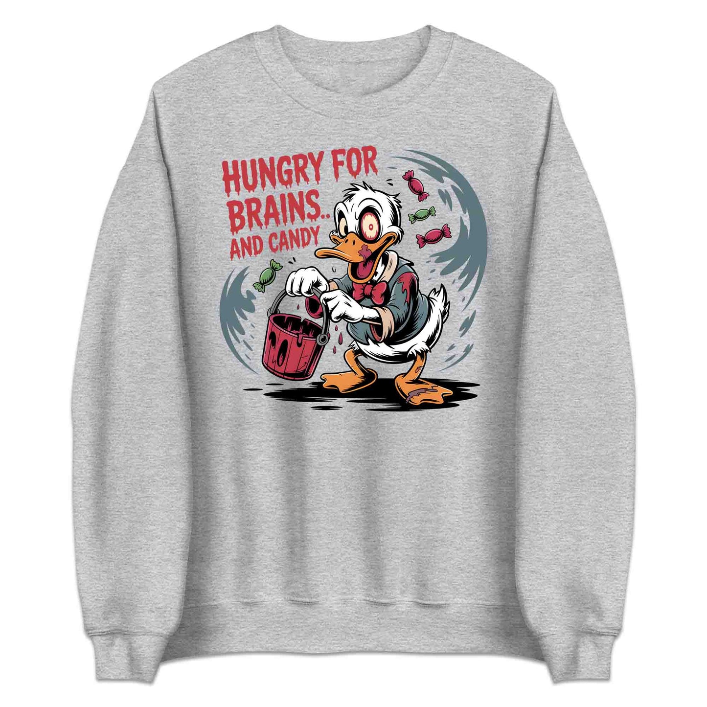 Disney Donald Duck Zombie T-Shirt, Spooky Halloween Sweatshirt, Horror Cartoon Hoodie | PRODUCT CODE: DNBRWZHF