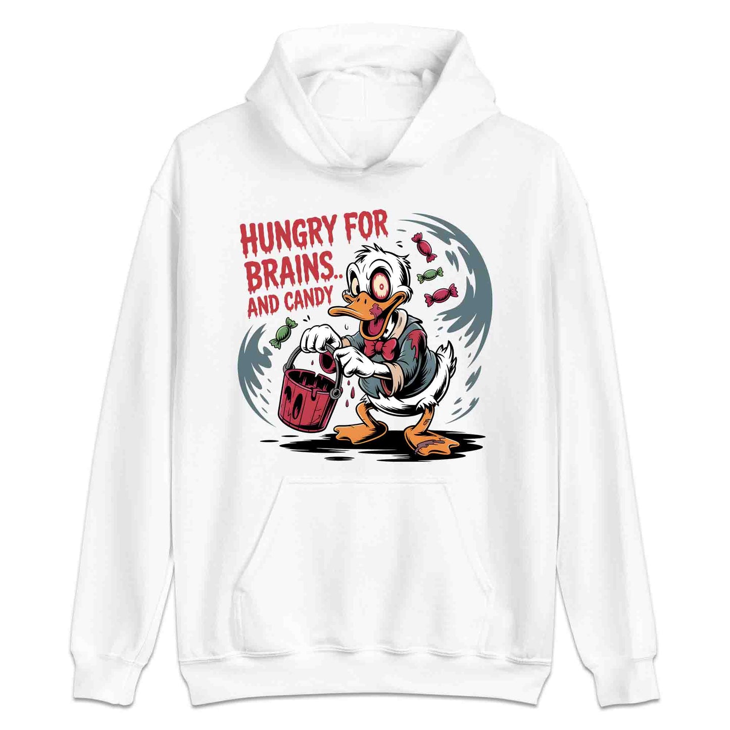 Disney Donald Duck Zombie T-Shirt, Spooky Halloween Sweatshirt, Horror Cartoon Hoodie | PRODUCT CODE: DNBRWZHF