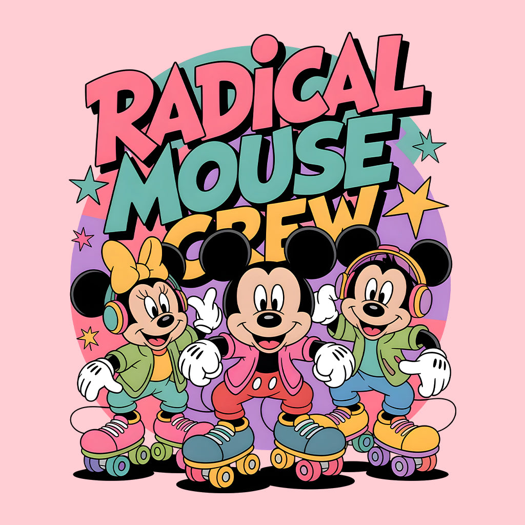 Disney Mickey & Minnie Mouse T-Shirt, Roller Skating Cartoon Sweatshirt, Disney World Hoodie | PRODUCT CODE: DNBWERBVZ