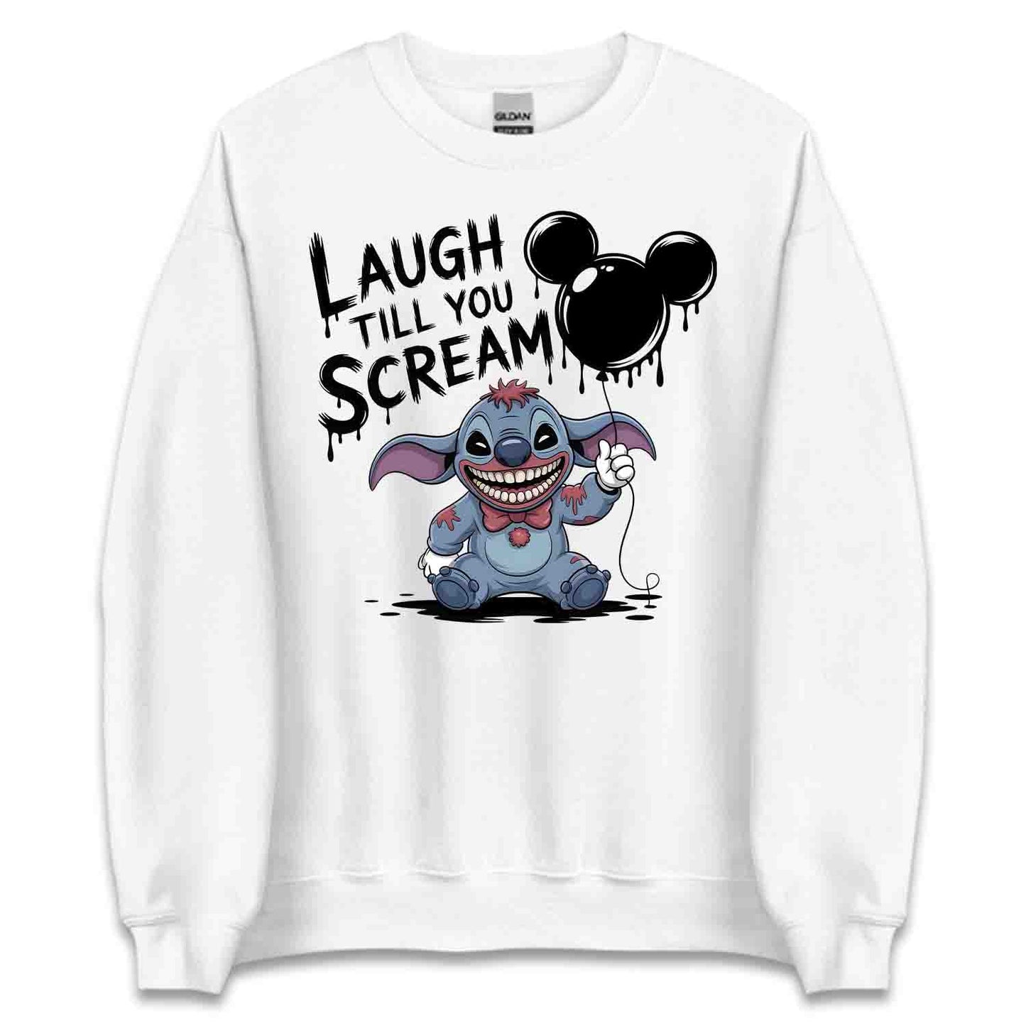 Disney Stitch Horror T-Shirt, Creepy Balloon Sweatshirt, Spooky Halloween Hoodie | PRODUCT CODE: DNBWREQUL