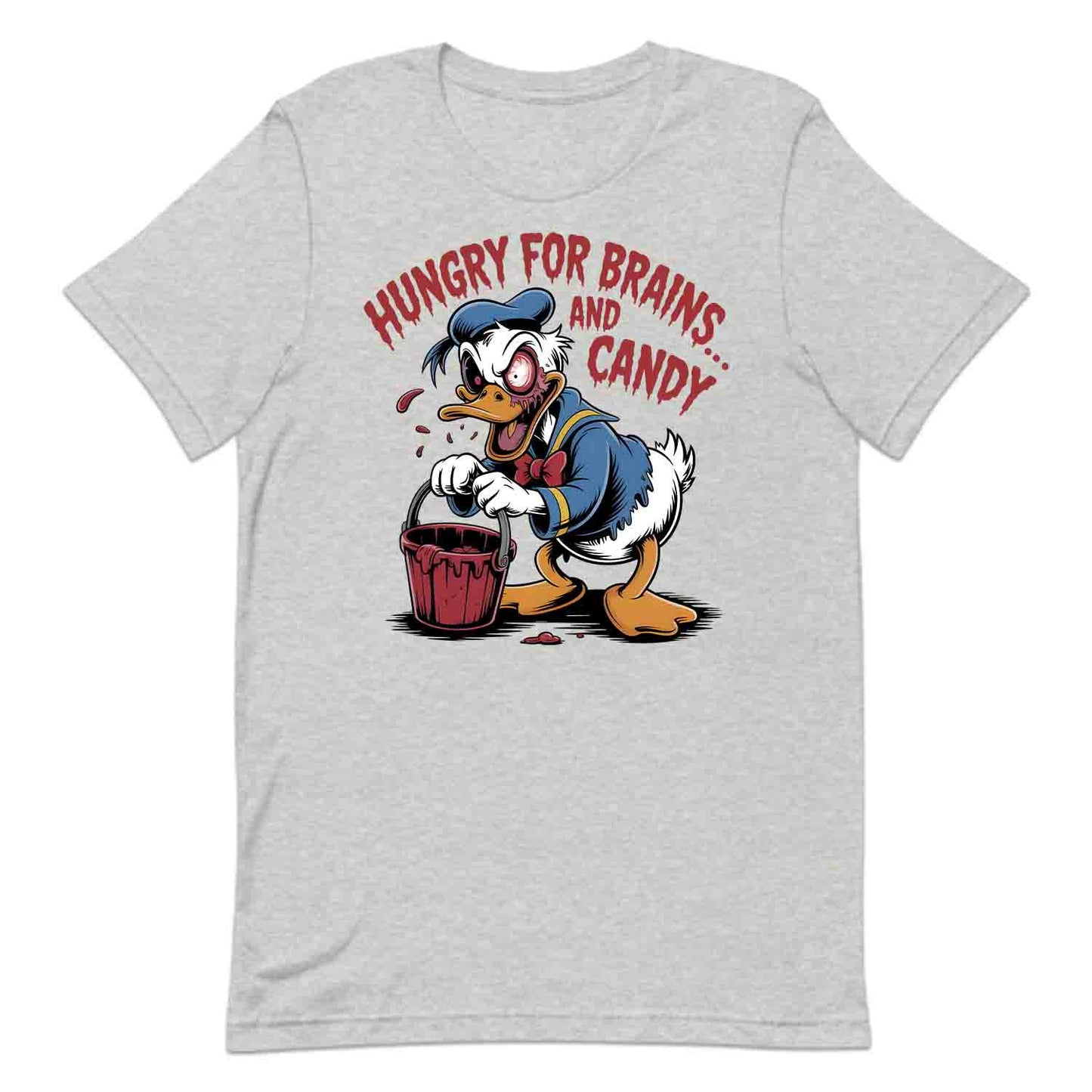 Disney Donald Duck Zombie T-Shirt, Hungry for Brains Sweatshirt, Spooky Halloween Hoodie | PRODUCT CODE: DNHVWEJXK