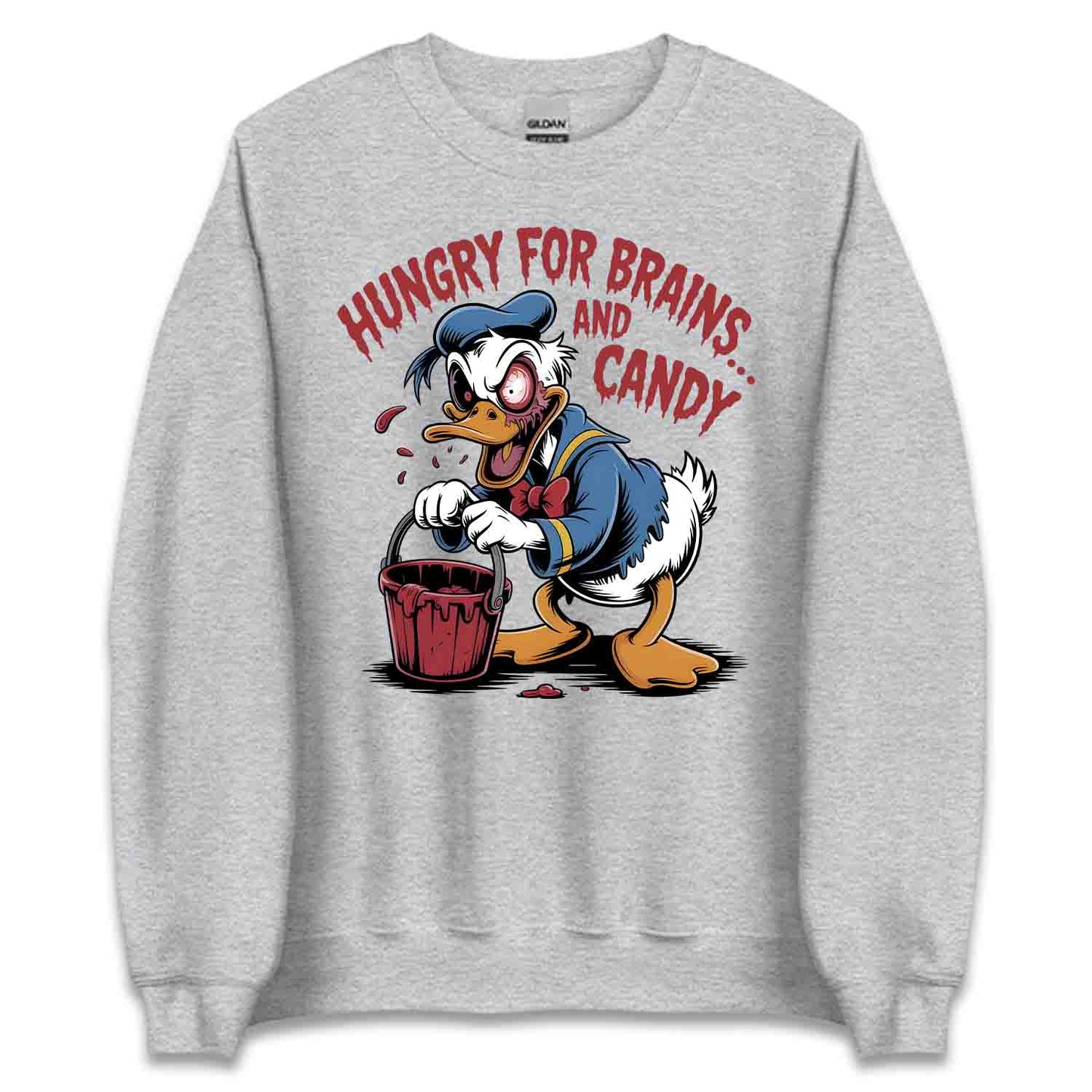 Disney Donald Duck Zombie T-Shirt, Hungry for Brains Sweatshirt, Spooky Halloween Hoodie | PRODUCT CODE: DNHVWEJXK