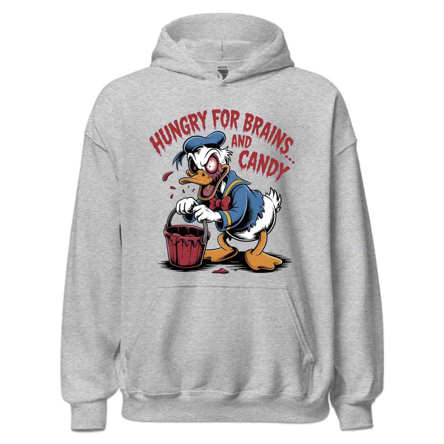Disney Donald Duck Zombie T-Shirt, Hungry for Brains Sweatshirt, Spooky Halloween Hoodie | PRODUCT CODE: DNHVWEJXK
