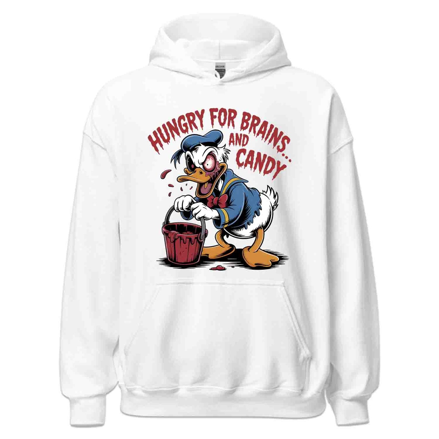 Disney Donald Duck Zombie T-Shirt, Hungry for Brains Sweatshirt, Spooky Halloween Hoodie | PRODUCT CODE: DNHVWEJXK