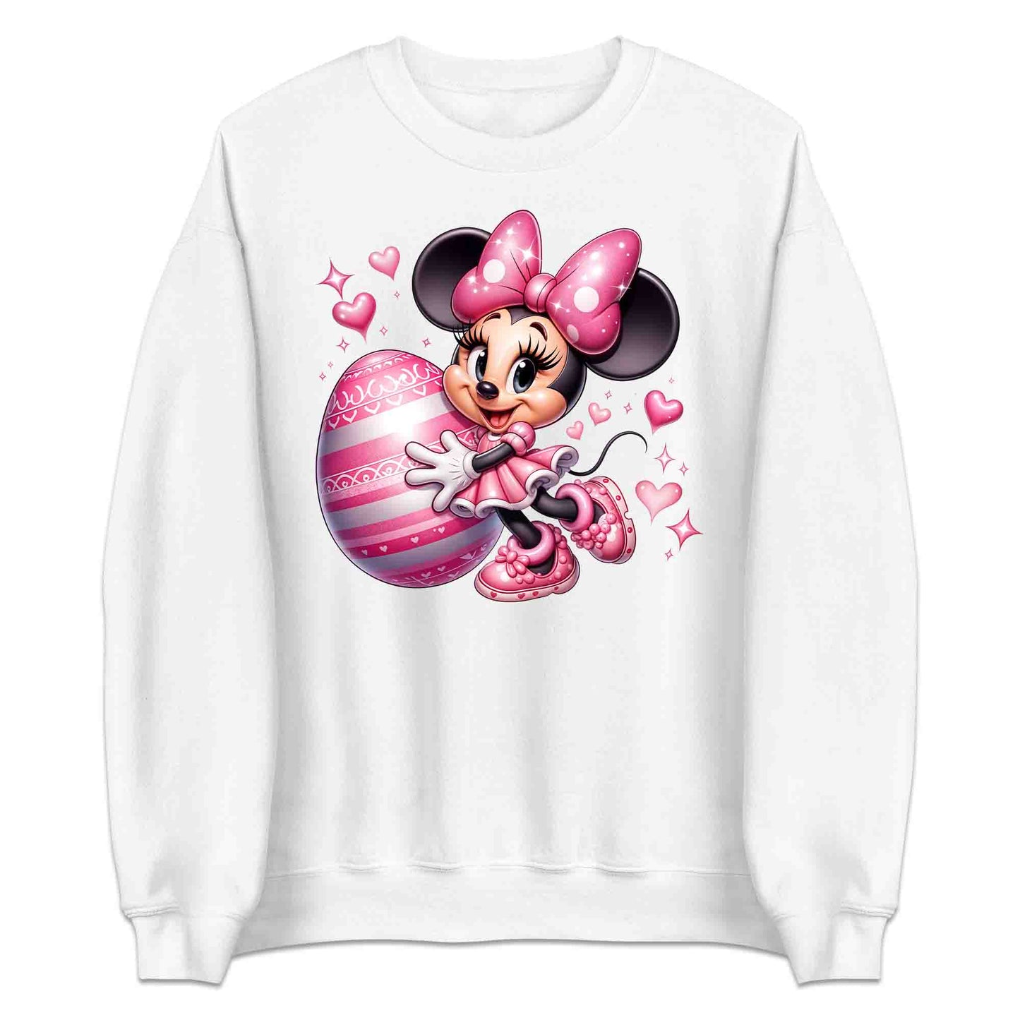Disney Minnie Mouse Easter T-Shirt | Pink Bow & Festive Egg Jumper | Disney Lovers Hoodie | PRODUCT CODE: DNJKETEPASD