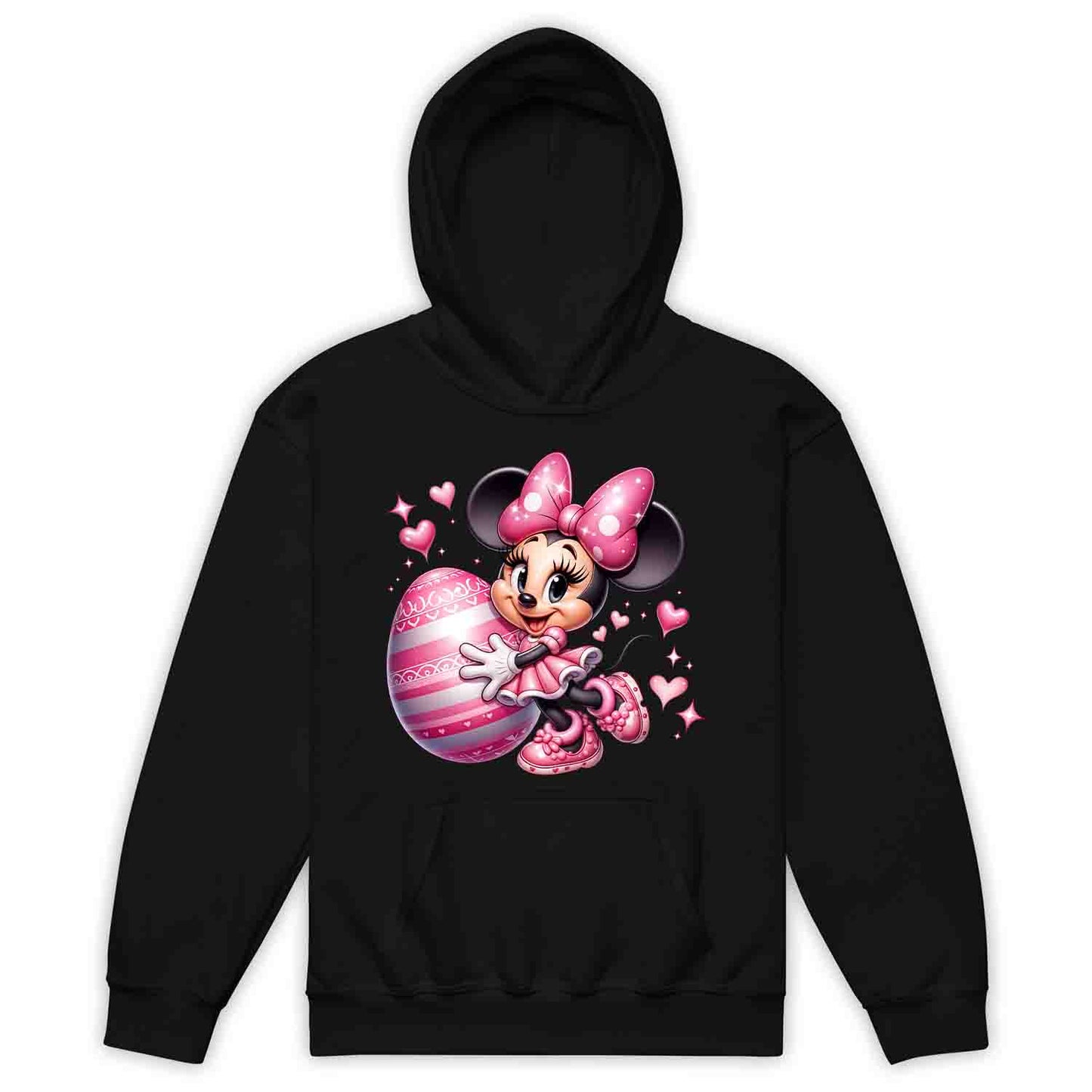 Disney Minnie Mouse Easter Kids T-Shirt | Pink Bow & Festive Egg Kids Jumper | Disney Lovers Hoodie | PRODUCT CODE: DNJKETEPASD