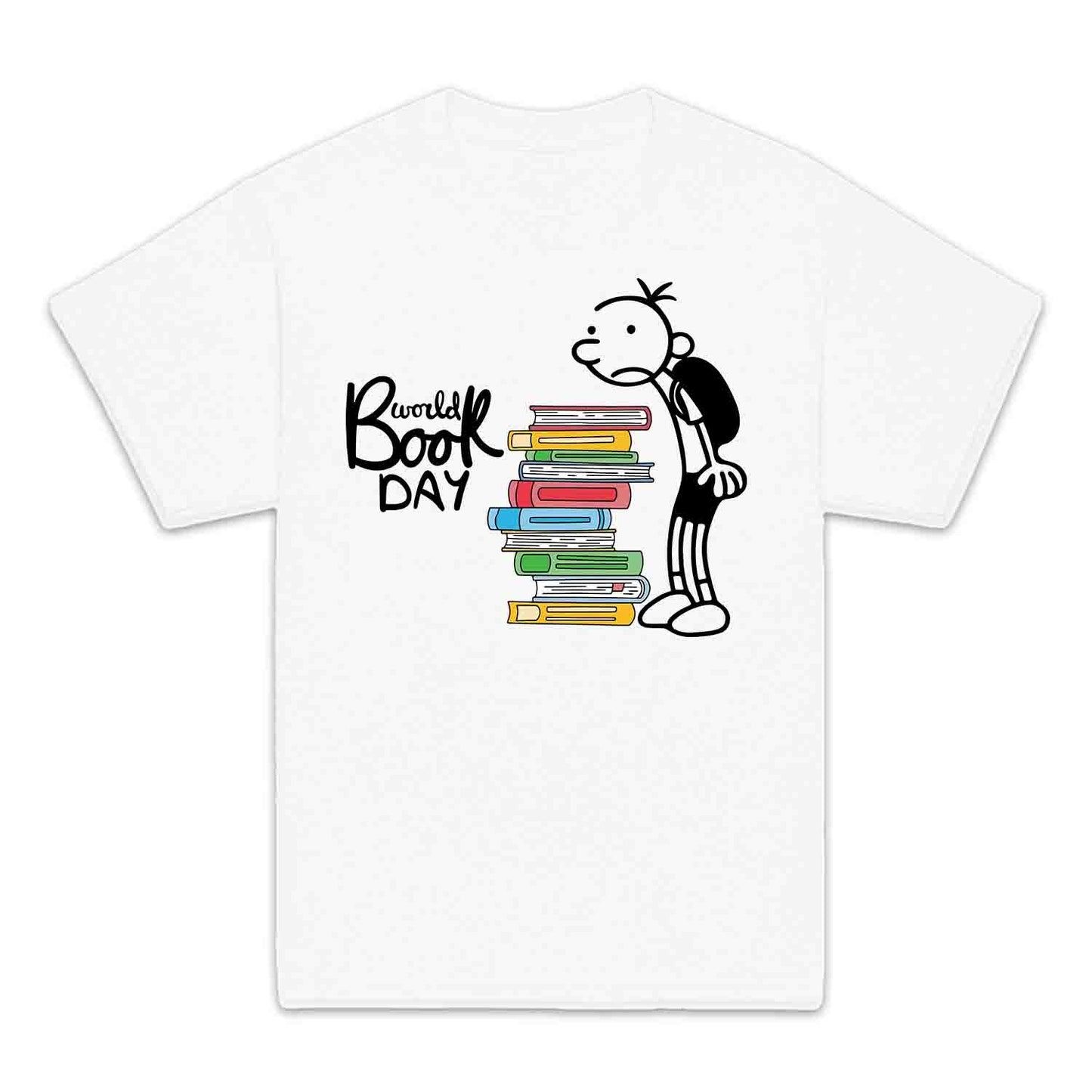 World Book Day Kids T-Shirt | Wimpy Kid Inspired Jumper | Bookworm Cartoon Kids Hoodie | PRODUCT CODE: DNRYASNWOPK