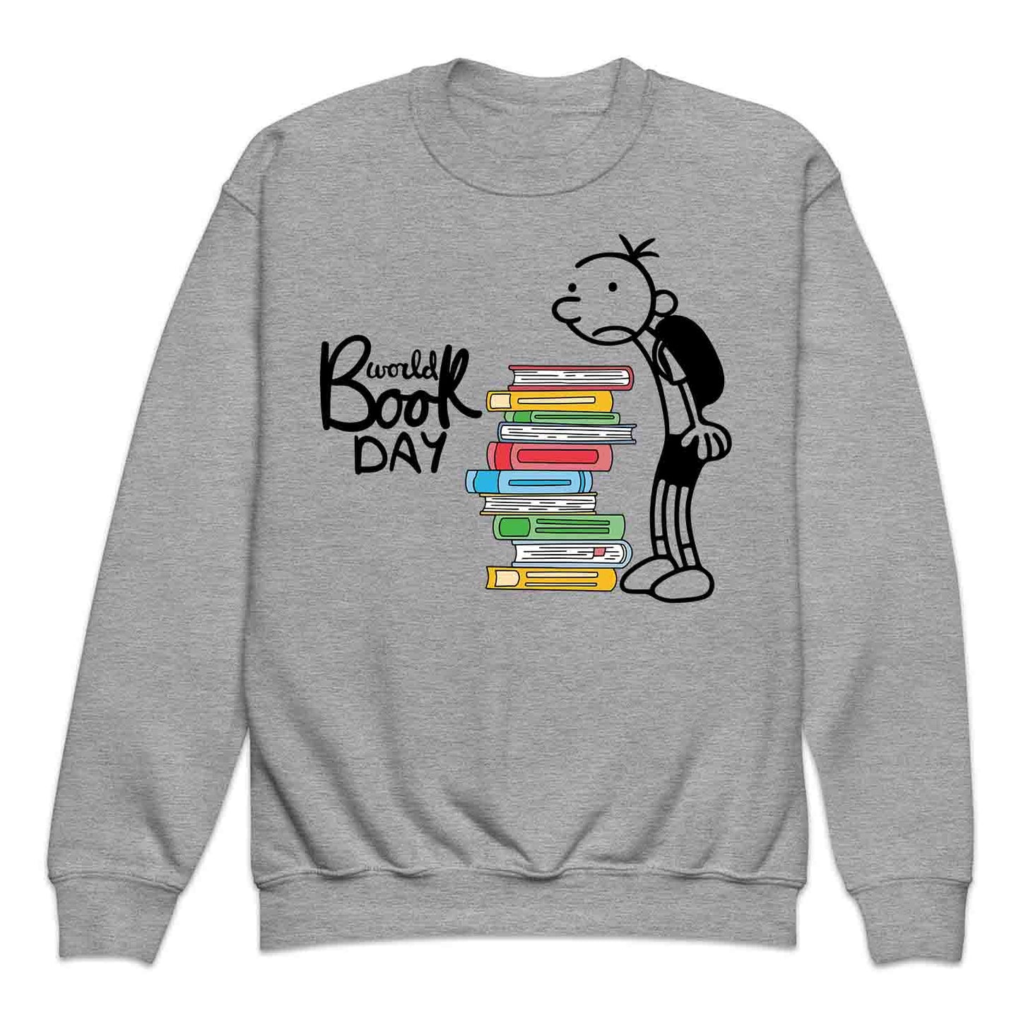 World Book Day Kids T-Shirt | Wimpy Kid Inspired Jumper | Bookworm Cartoon Kids Hoodie | PRODUCT CODE: DNRYASNWOPK