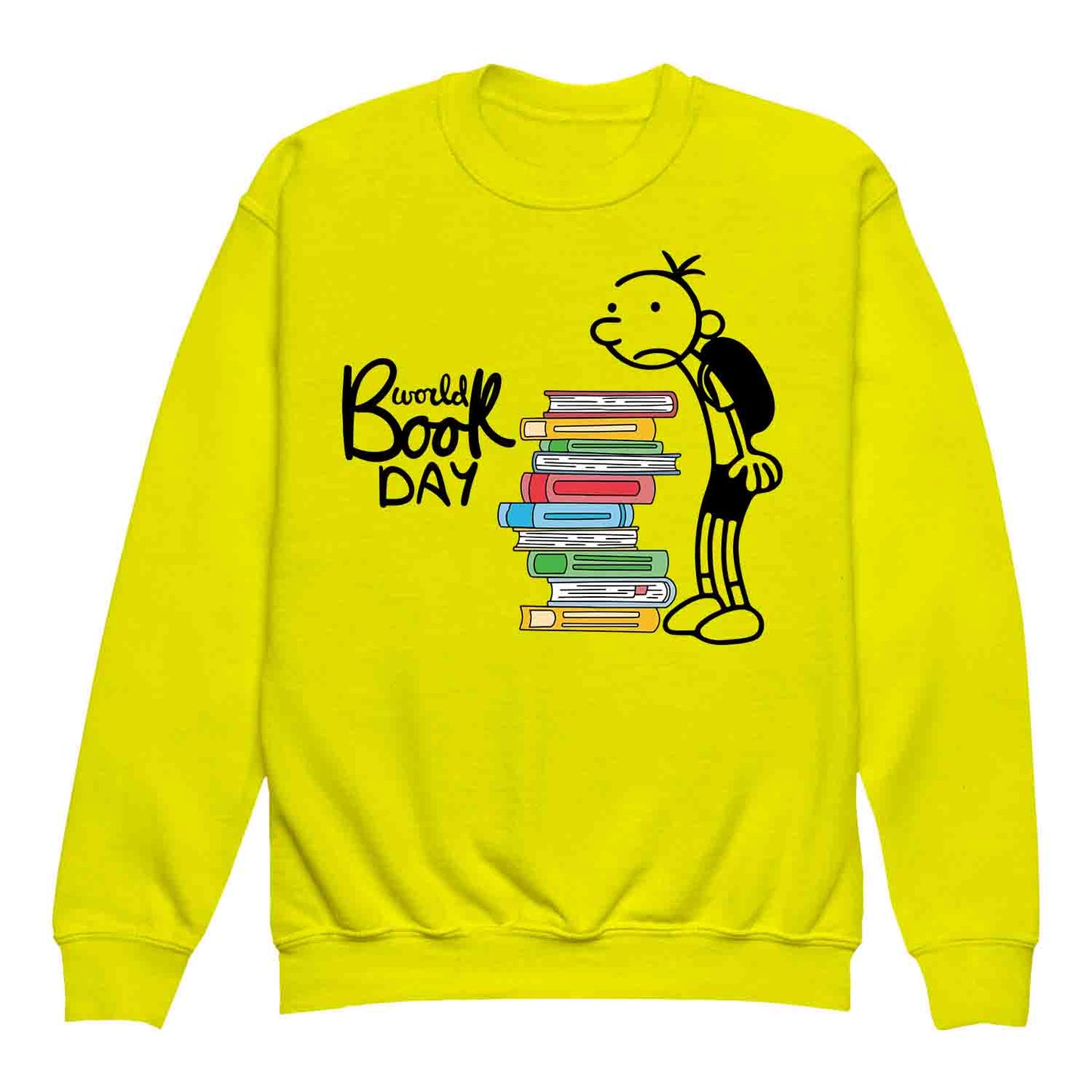 World Book Day Kids T-Shirt | Wimpy Kid Inspired Jumper | Bookworm Cartoon Kids Hoodie | PRODUCT CODE: DNRYASNWOPK