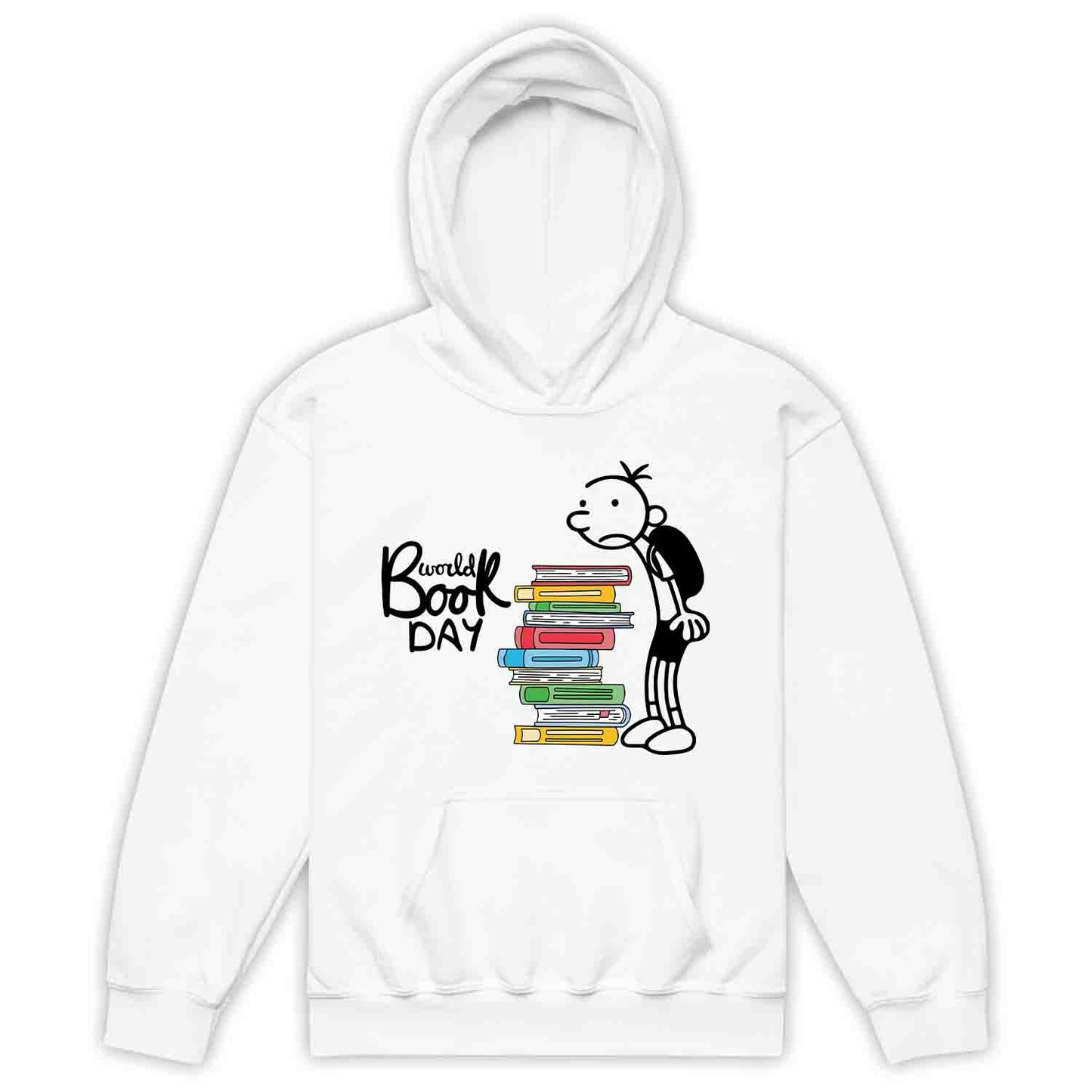 World Book Day Kids T-Shirt | Wimpy Kid Inspired Jumper | Bookworm Cartoon Kids Hoodie | PRODUCT CODE: DNRYASNWOPK