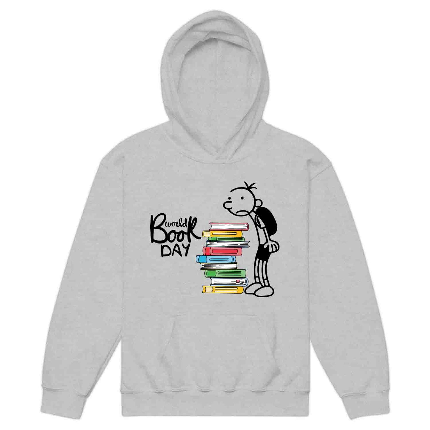World Book Day Kids T-Shirt | Wimpy Kid Inspired Jumper | Bookworm Cartoon Kids Hoodie | PRODUCT CODE: DNRYASNWOPK