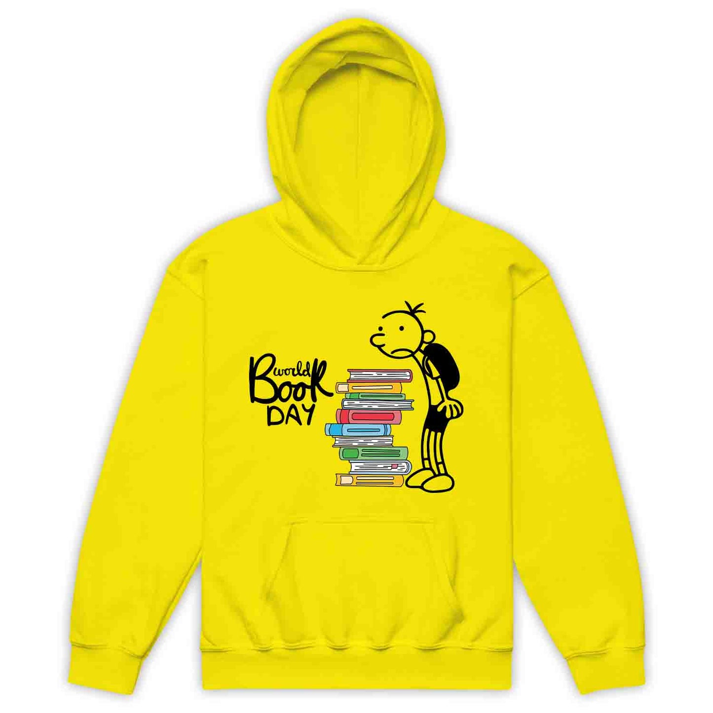 World Book Day Kids T-Shirt | Wimpy Kid Inspired Jumper | Bookworm Cartoon Kids Hoodie | PRODUCT CODE: DNRYASNWOPK