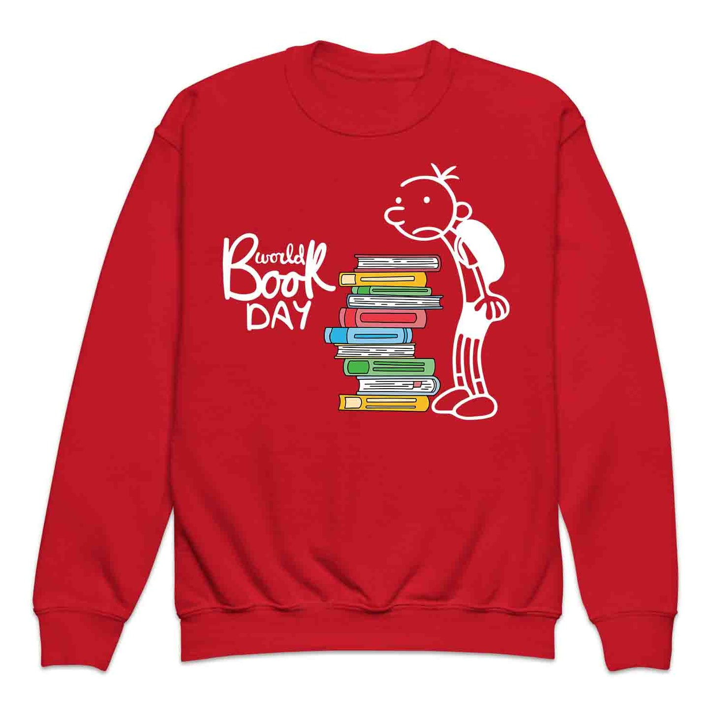 World Book Day Kids T-Shirt | Wimpy Kid Inspired Jumper | Bookworm Cartoon Kids Hoodie | PRODUCT CODE: DNRYASNWOPK