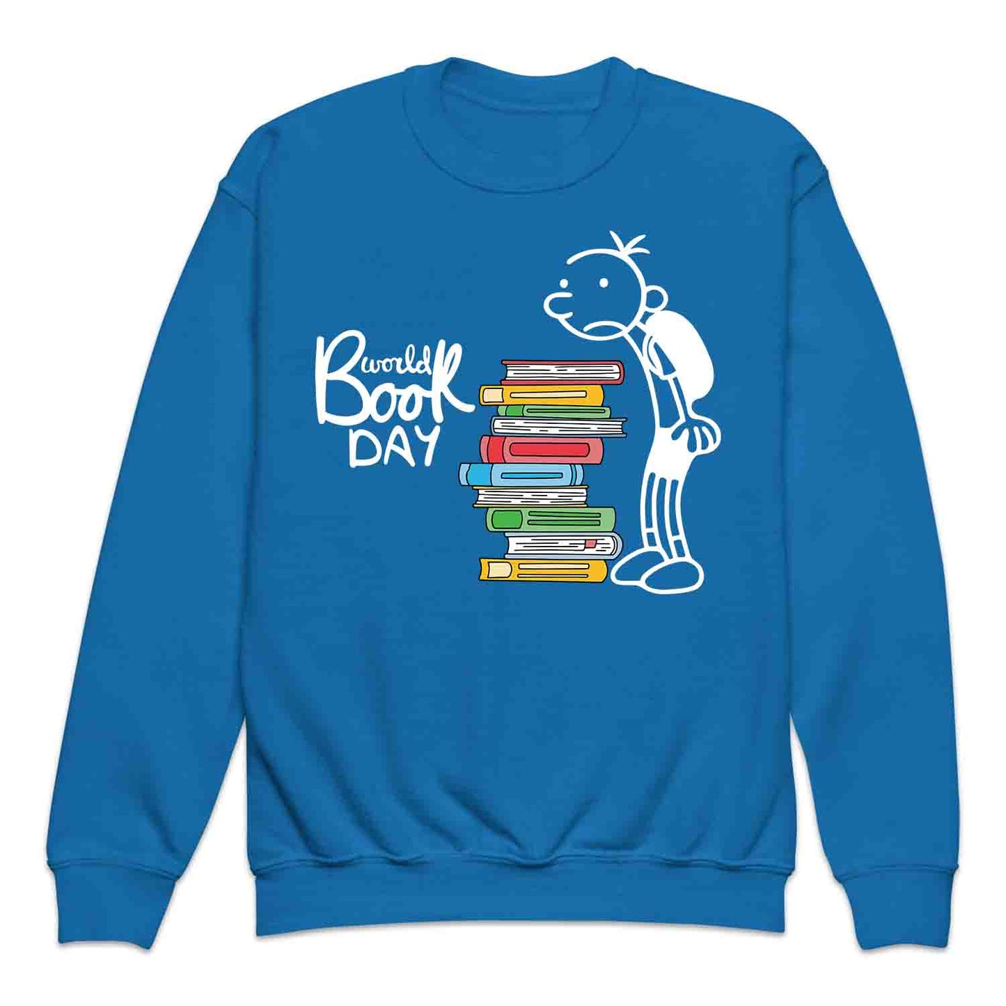 World Book Day Kids T-Shirt | Wimpy Kid Inspired Jumper | Bookworm Cartoon Kids Hoodie | PRODUCT CODE: DNRYASNWOPK