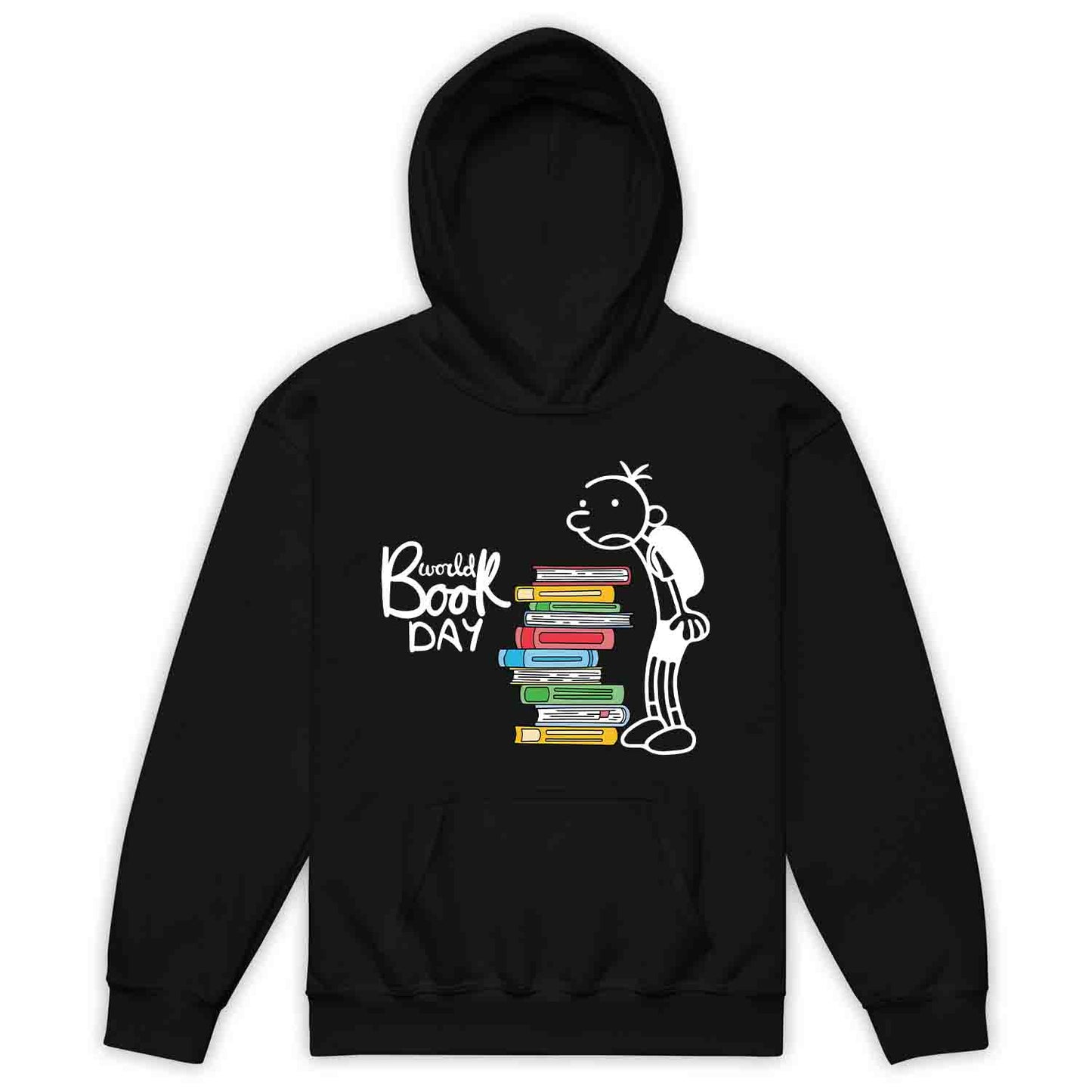 World Book Day Kids T-Shirt | Wimpy Kid Inspired Jumper | Bookworm Cartoon Kids Hoodie | PRODUCT CODE: DNRYASNWOPK