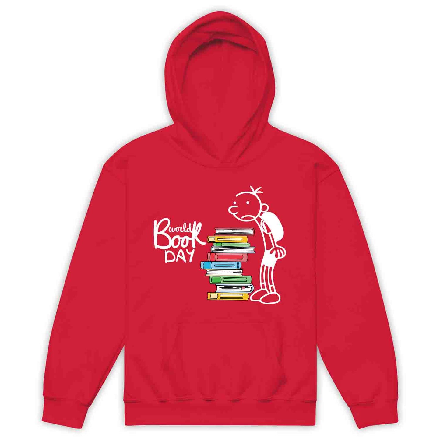 World Book Day Kids T-Shirt | Wimpy Kid Inspired Jumper | Bookworm Cartoon Kids Hoodie | PRODUCT CODE: DNRYASNWOPK