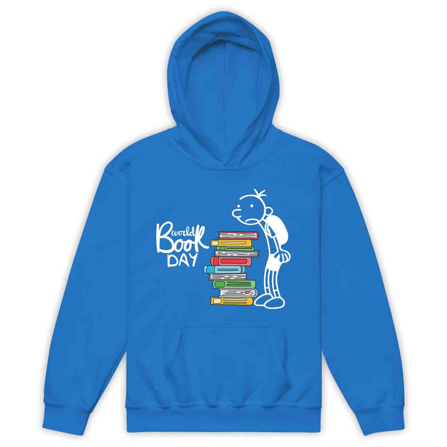 World Book Day Kids T-Shirt | Wimpy Kid Inspired Jumper | Bookworm Cartoon Kids Hoodie | PRODUCT CODE: DNRYASNWOPK