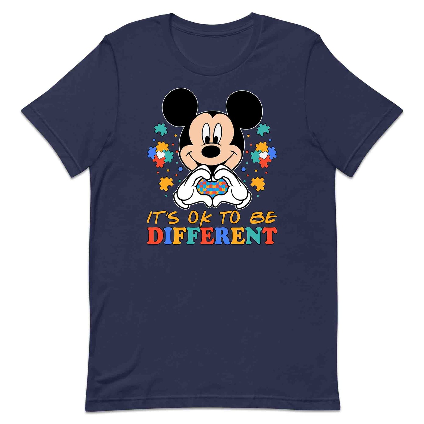 Disney Autism Awareness T-Shirt | Heart Puzzle Piece Jumper | Inclusive Mickey Mouse Hoodie | PRODUCT CODE: DNSYVAHRTPZL