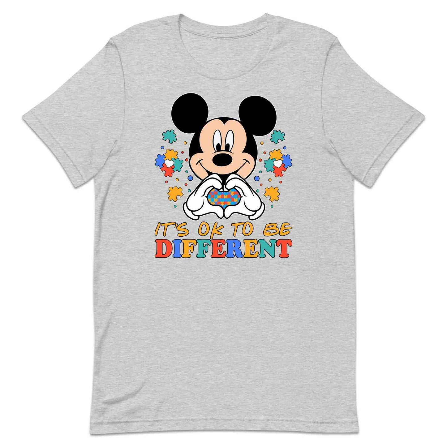 Disney Autism Awareness T-Shirt | Heart Puzzle Piece Jumper | Inclusive Mickey Mouse Hoodie | PRODUCT CODE: DNSYVAHRTPZL