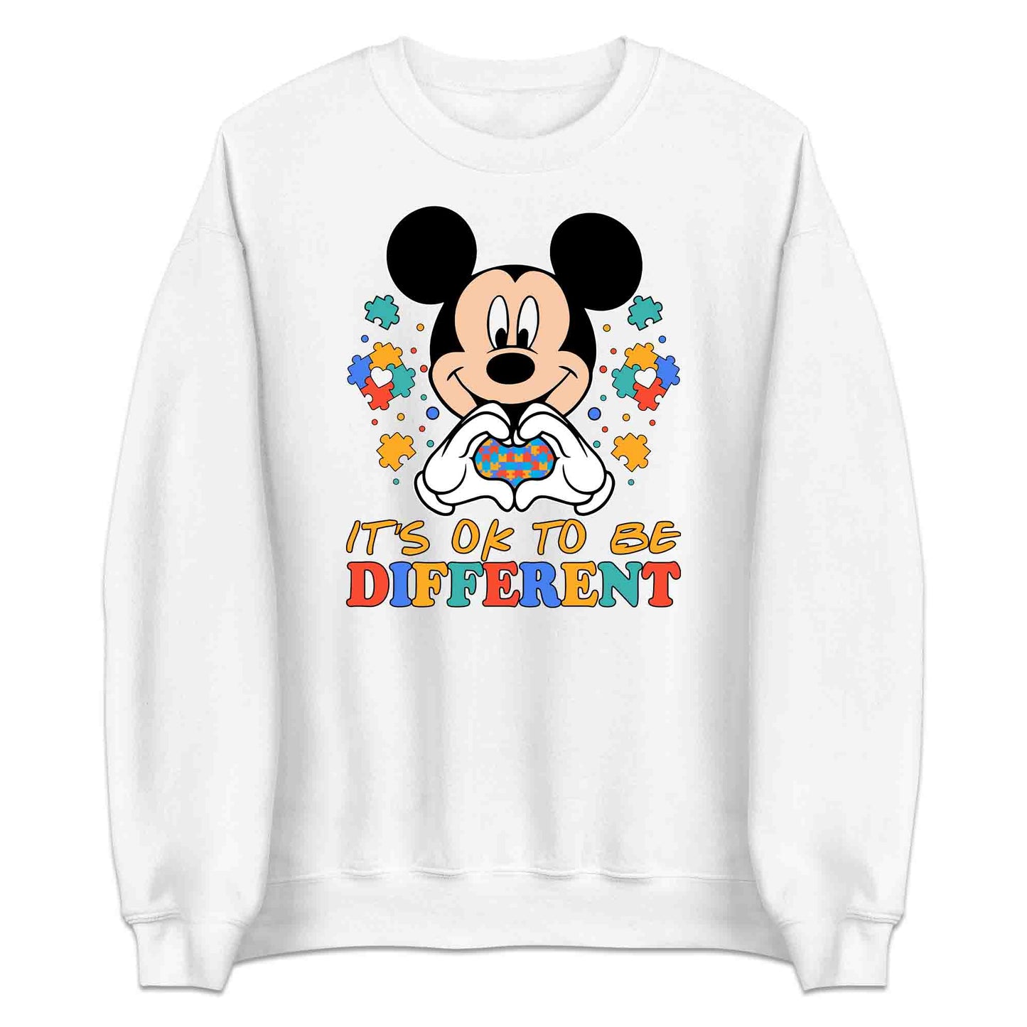 Disney Autism Awareness T-Shirt | Heart Puzzle Piece Jumper | Inclusive Mickey Mouse Hoodie | PRODUCT CODE: DNSYVAHRTPZL