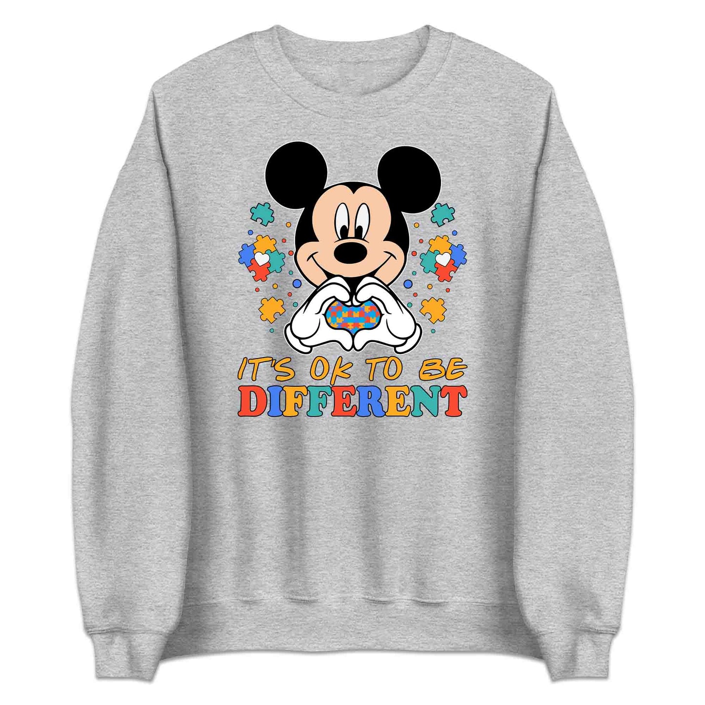 Disney Autism Awareness T-Shirt | Heart Puzzle Piece Jumper | Inclusive Mickey Mouse Hoodie | PRODUCT CODE: DNSYVAHRTPZL