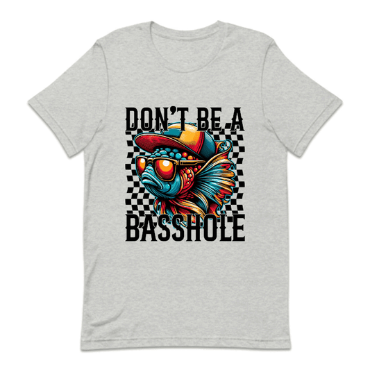Don't Be a Basshole Sarcastic Humor Fish | PRODUCT CODE: DNTBASHLO