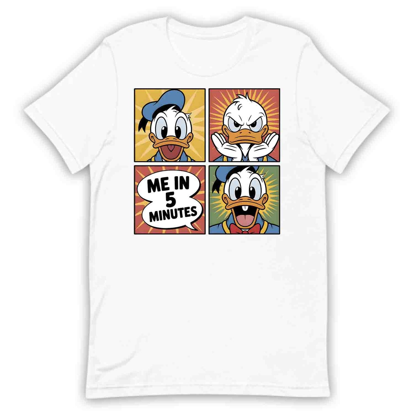Donald Duck Meme T-Shirt, Funny Disney Cartoon Sweatshirt, Comic Panel Hoodie | PRODUCT CODE: DNWERBVIM