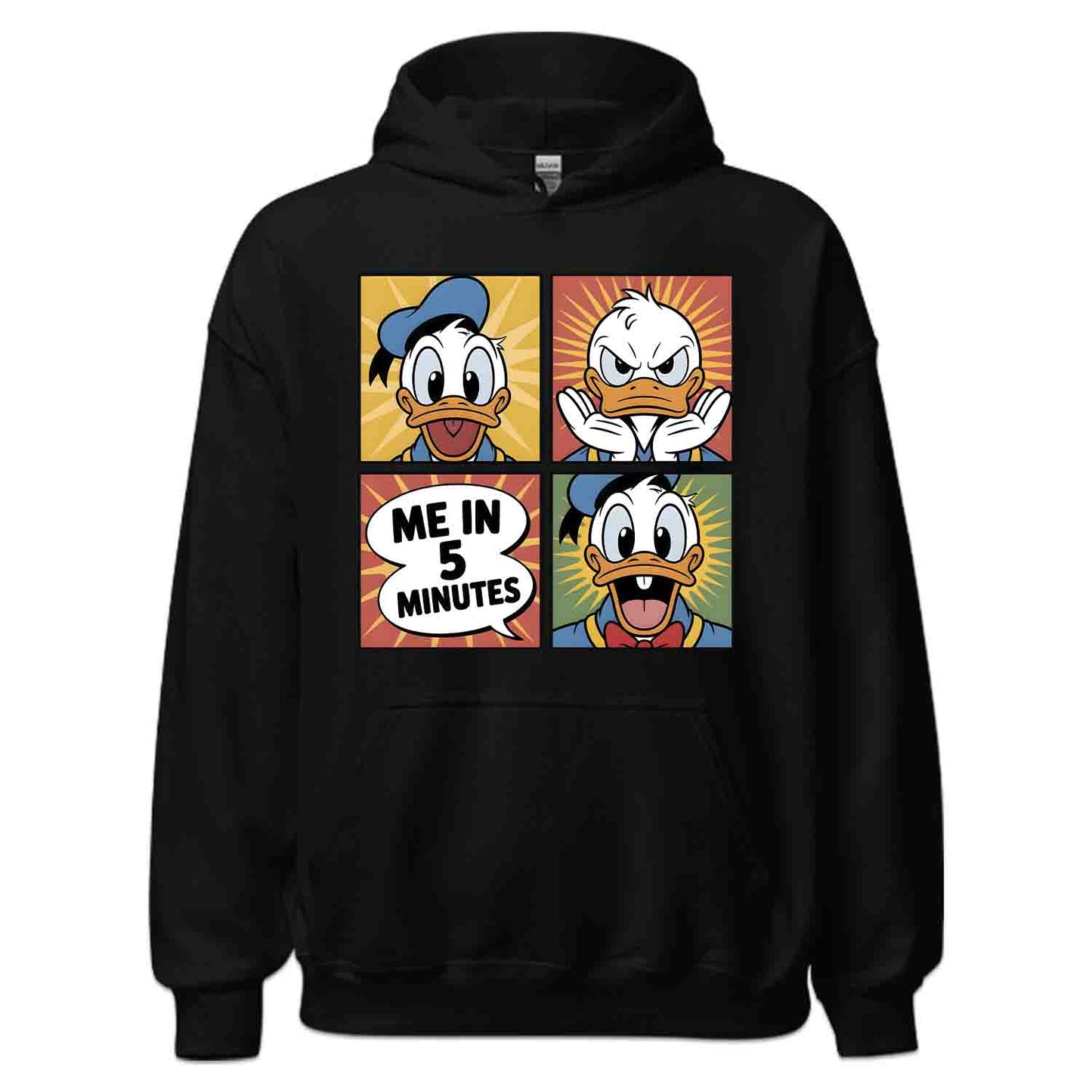 Donald Duck Meme T-Shirt, Funny Disney Cartoon Sweatshirt, Comic Panel Hoodie | PRODUCT CODE: DNWERBVIM
