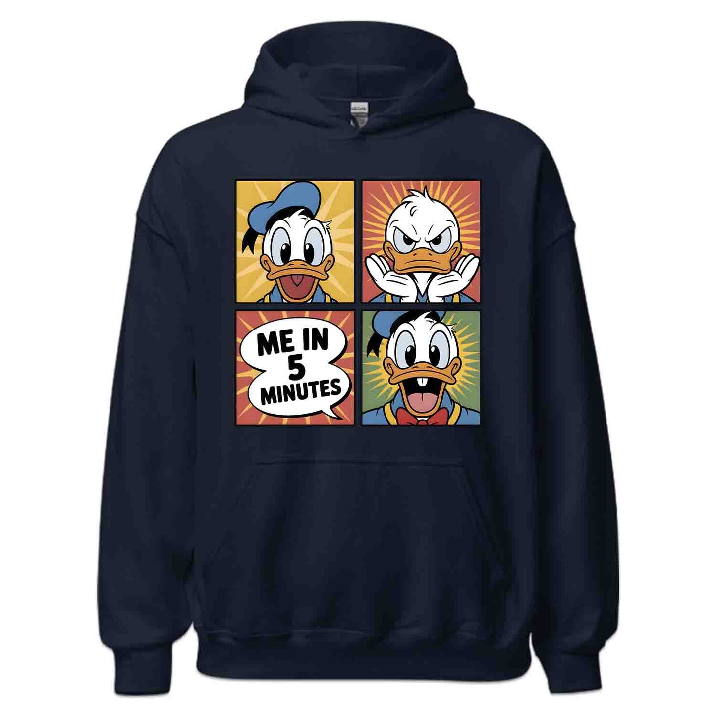 Donald Duck Meme T-Shirt, Funny Disney Cartoon Sweatshirt, Comic Panel Hoodie | PRODUCT CODE: DNWERBVIM