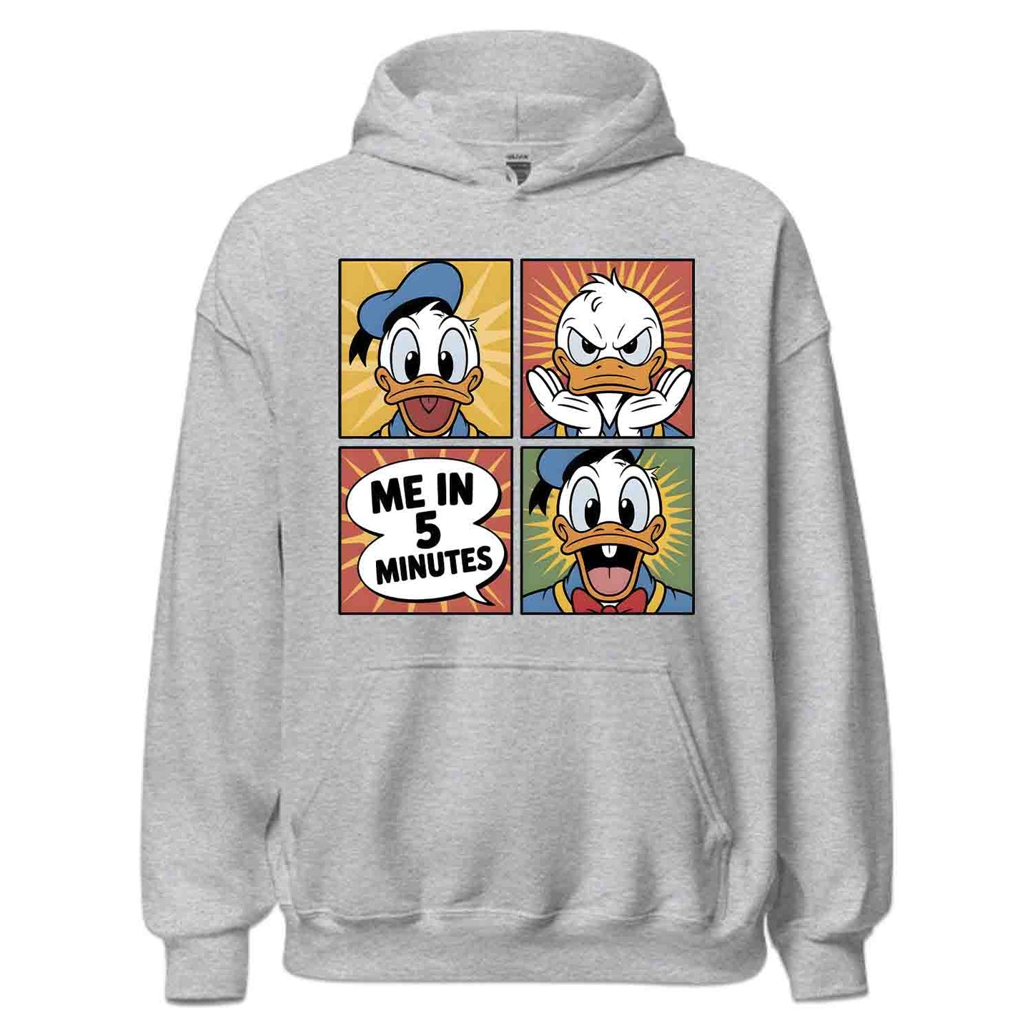 Donald Duck Meme T-Shirt, Funny Disney Cartoon Sweatshirt, Comic Panel Hoodie | PRODUCT CODE: DNWERBVIM