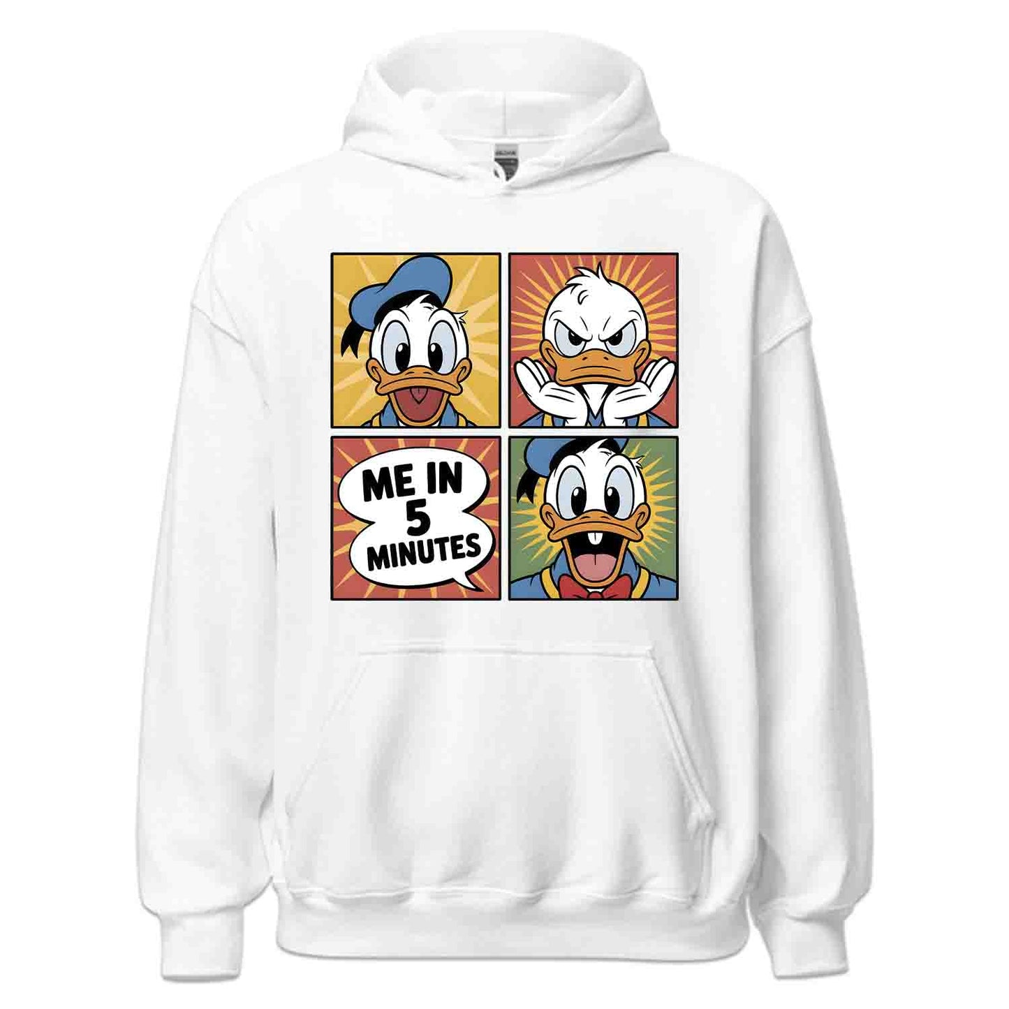 Donald Duck Meme T-Shirt, Funny Disney Cartoon Sweatshirt, Comic Panel Hoodie | PRODUCT CODE: DNWERBVIM