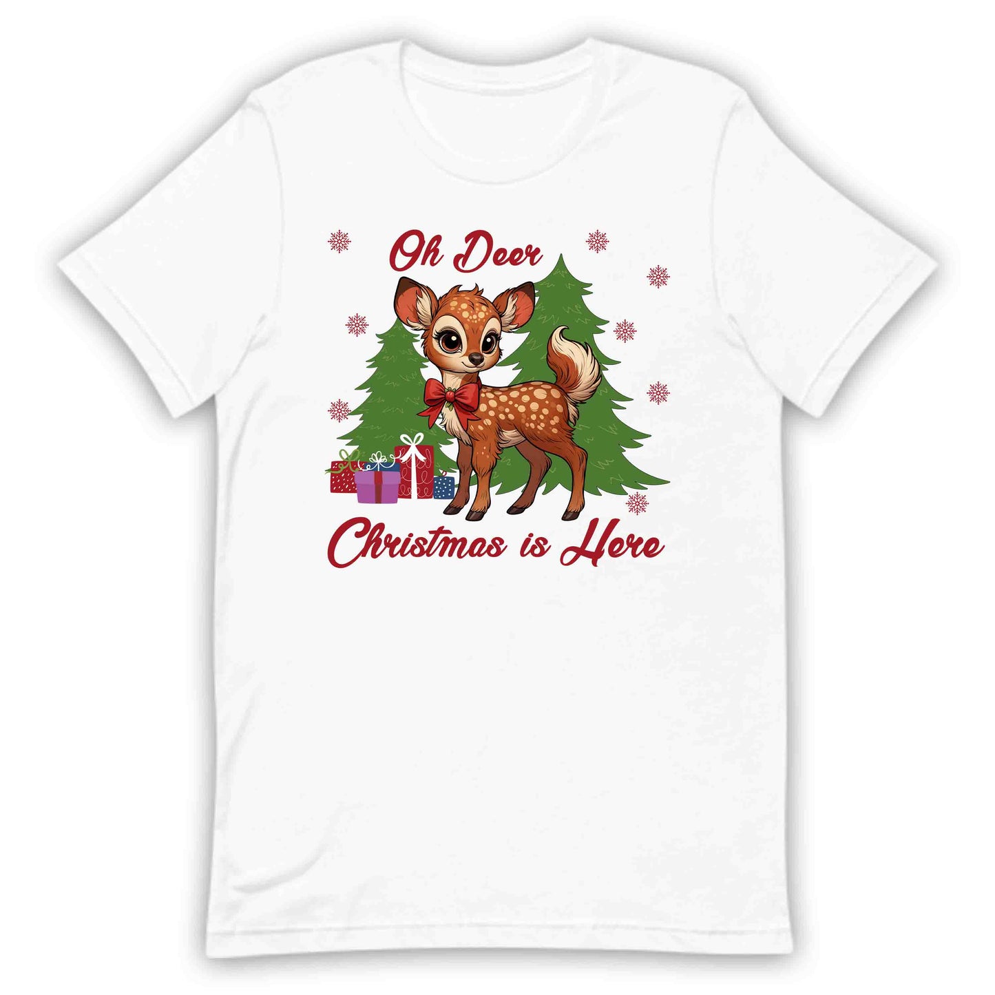 Oh Deer Christmas Is Here Retro Reindeer Xmas | PRODUCT CODE: DRECHTMHREX