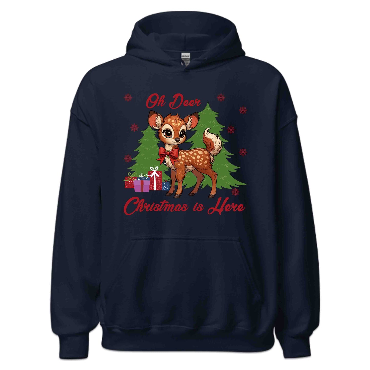 Oh Deer Christmas Is Here Retro Reindeer Xmas | PRODUCT CODE: DRECHTMHREX