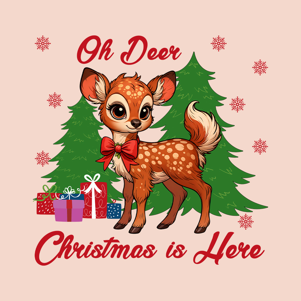 Oh Deer Christmas Is Here Retro Reindeer Xmas | PRODUCT CODE: DRECHTMHREX