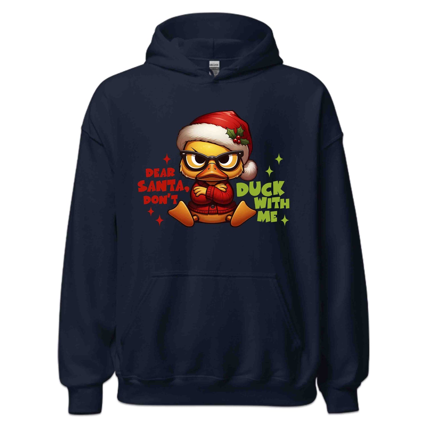 Dear Santa Don't Duck With Me Hilarious Christmas Sarcastic Xmas | PRODUCT CODE: DRSNOCKWMHL
