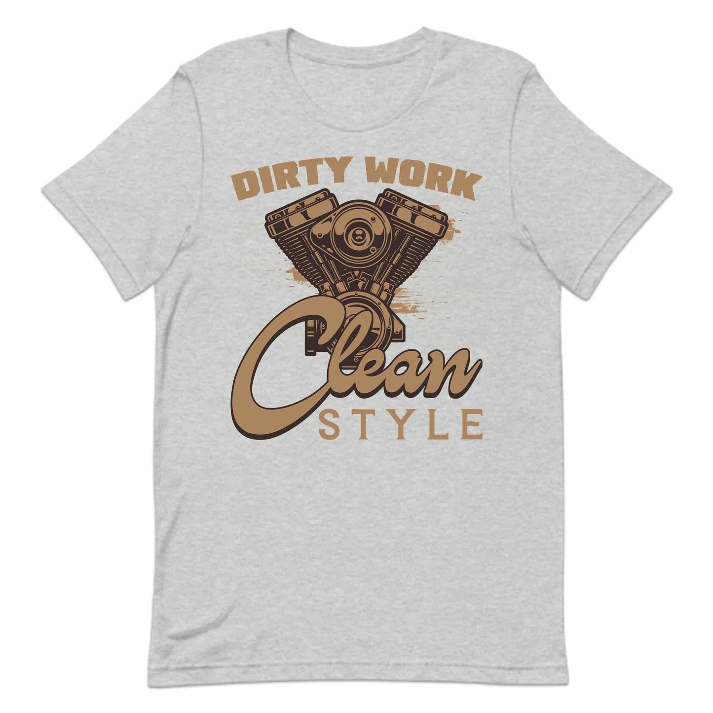 Dirty Work Clean Style Classic Mechanic Inspired Vintage Motorcycle Engine | PRODUCT CODE: DRYTWKORCLNES