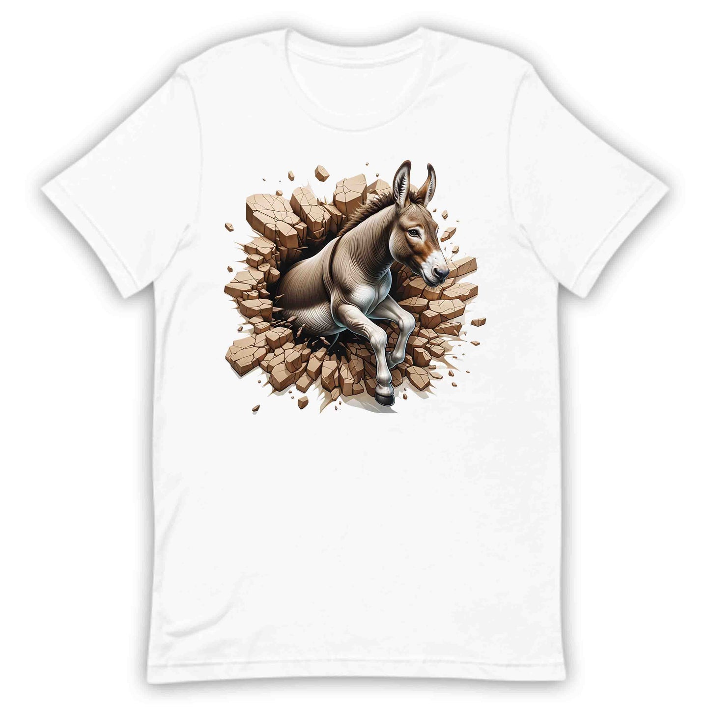 Donkey Breaking Through Wall 3D Realistic Donkey | PRODUCT CODE: DSKNYBRKLECA