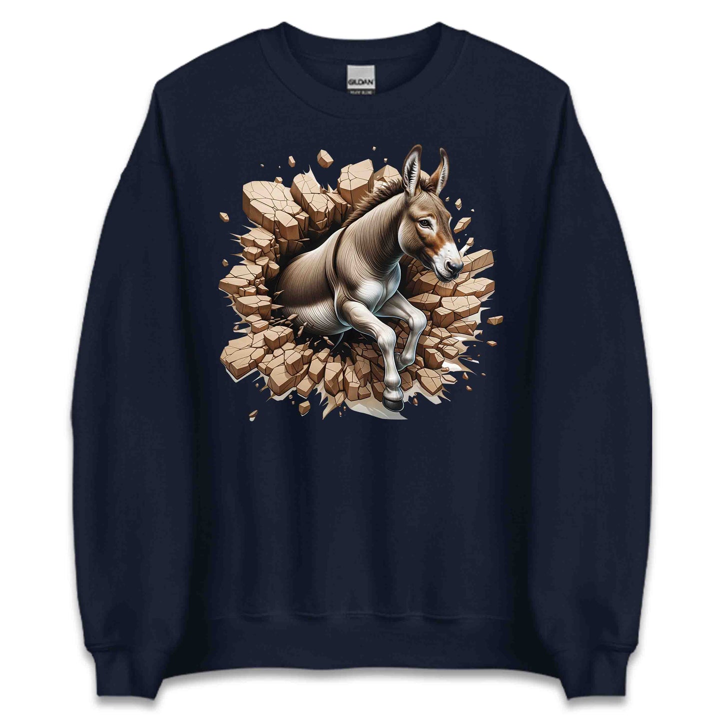 Donkey Breaking Through Wall 3D Realistic Donkey | PRODUCT CODE: DSKNYBRKLECA