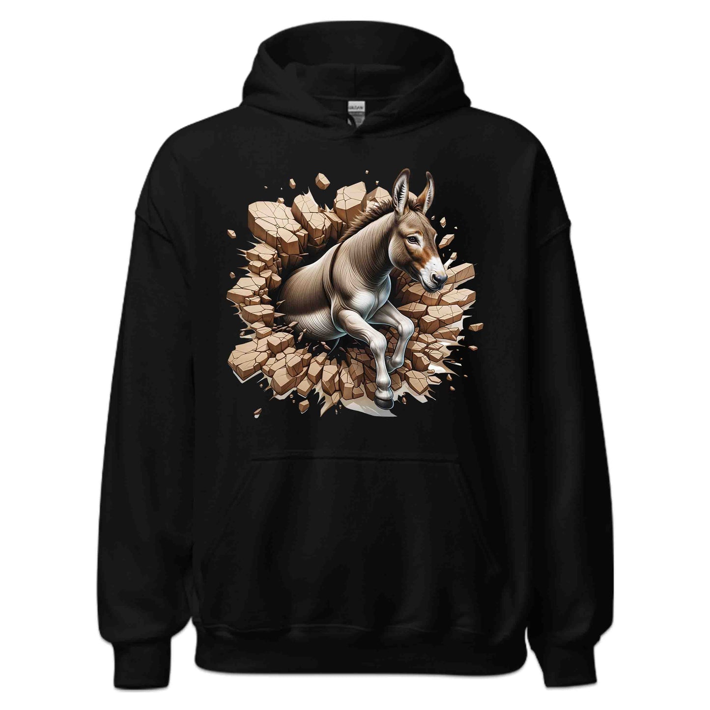 Donkey Breaking Through Wall 3D Realistic Donkey | PRODUCT CODE: DSKNYBRKLECA