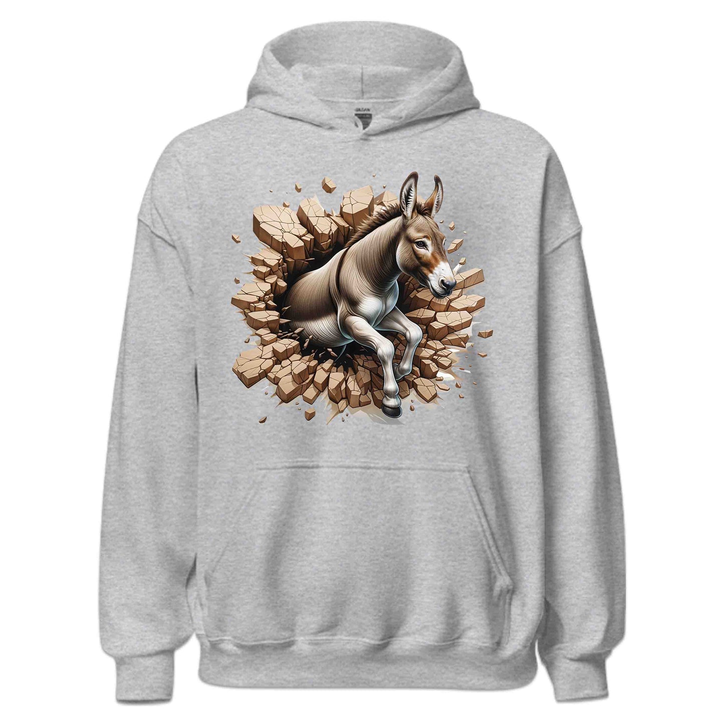 Donkey Breaking Through Wall 3D Realistic Donkey | PRODUCT CODE: DSKNYBRKLECA