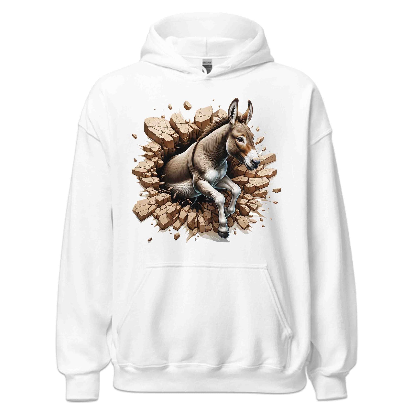 Donkey Breaking Through Wall 3D Realistic Donkey | PRODUCT CODE: DSKNYBRKLECA