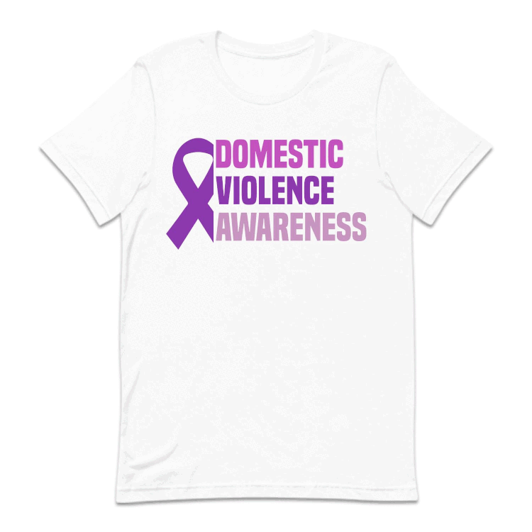 Domestic Violence Awareness Purple Ribbon DV Warrior | PRODUCT CODE: DSMTVLEAWR