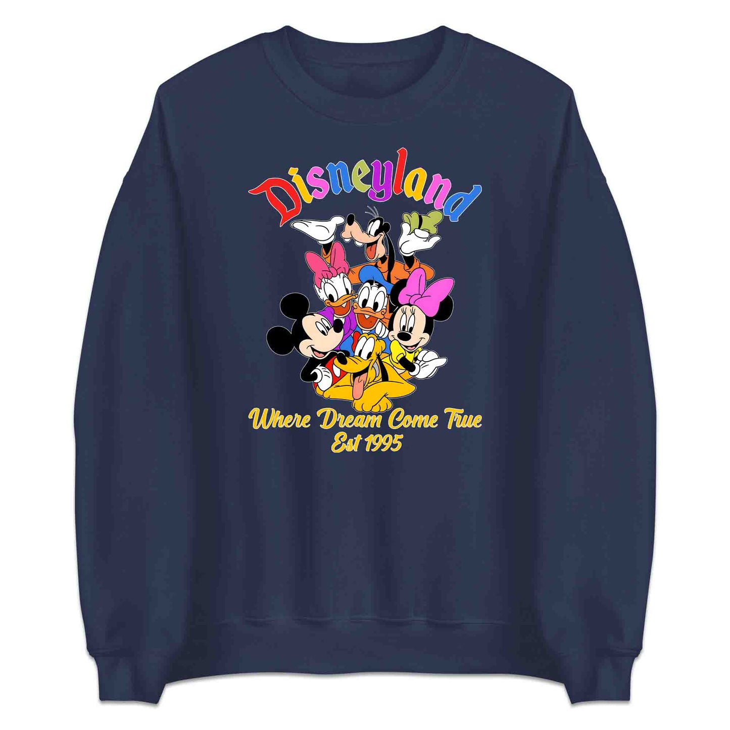 Disneyland 1995 T-Shirt | Mickey & Friends Jumper | Disney Cartoons Hoodie | PRODUCT CODE: DSNTMGNTFV