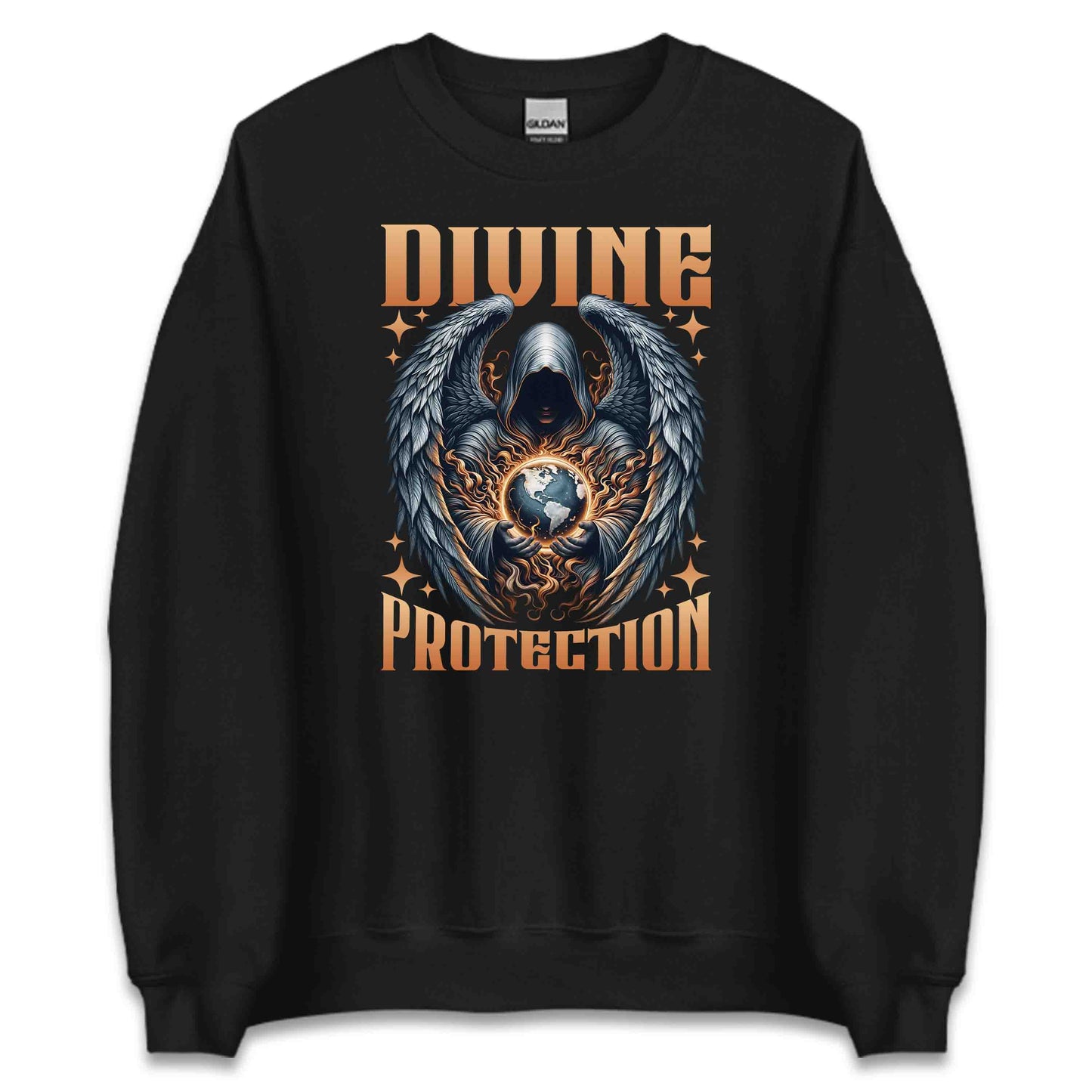 Divine Protection Guardian Angel with Glowing Earth | PRODUCT CODE: DVNPRTCNOGUA